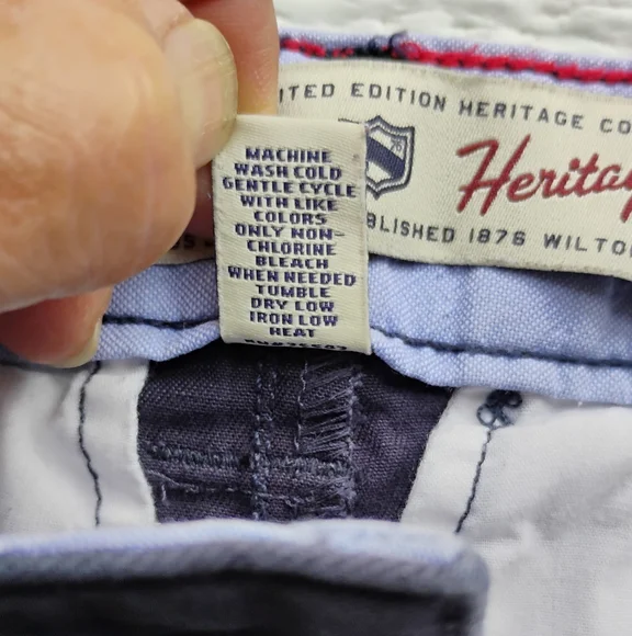 Bass Heritage Limited Edition Chino Shorts Navy Blue Women's Sz 4 100% Cotton - Picture 11 of 11